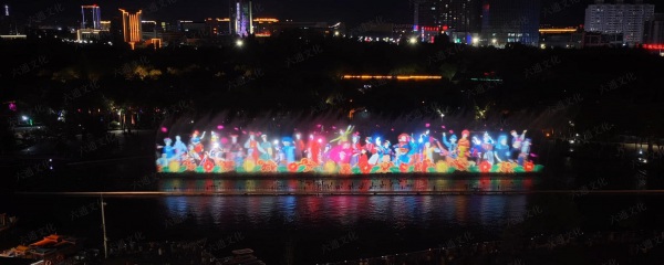 新疆克拉瑪依世紀公園音樂噴泉水秀